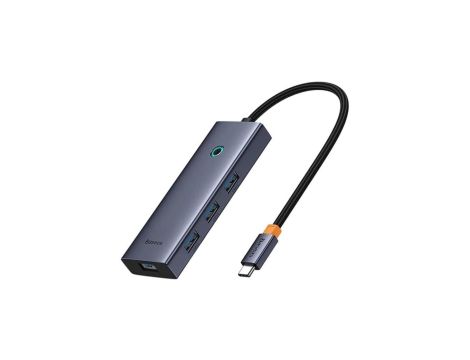 Adapter hub USB-C 6w1 Baseus B00052807813-01 4x USB 3.0 + HDMI + USB-C PD