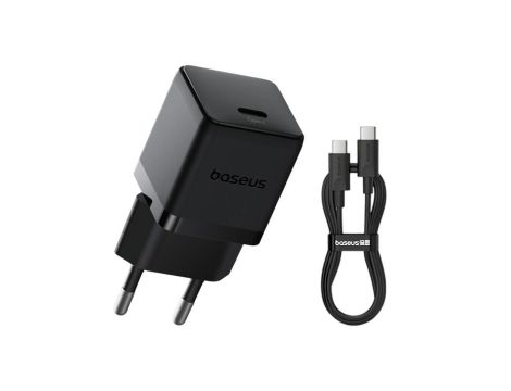 Baseus Palm P10111605113-01 30W szybka ładowarka sieciowa z gniazdem USB-C PD 3.0 PPS + kabel 1m