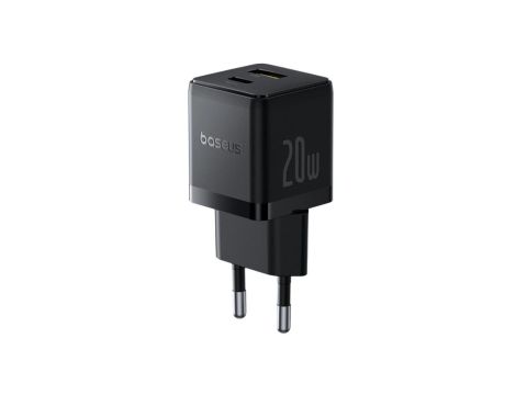 Baseus Palm P10111608113-00 20W szybka ładowarka sieciowa z gniazdem USB + USB-C PD 3.0