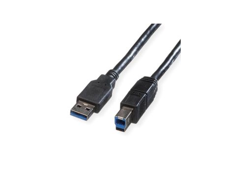 Kabel ROLINE USB 3.2 Gen 1, typ A-B, czarny, 3 m