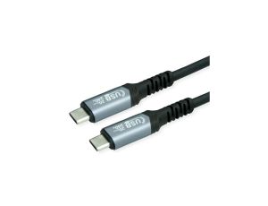 VALUE Kabel USB4 Gen3x2, C-C, M/M, 40Gbit/s, 240W, zwart, 2 m