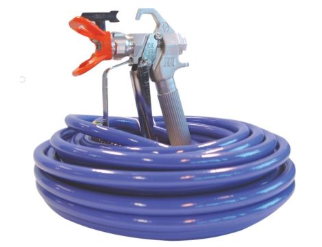 GRACO STANOWISKO MALARSKIE PISTOLET CONSTRACTOR + WĄŻ BLUEMAX II 15m + KOŃCÓWKA BICZOWA 0,9m