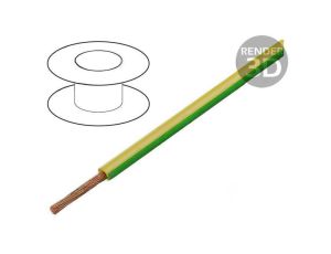 Przewód FlexiStrom linka Cu 16mm2 PVC zielono-żółty 1,5kV, cena za 1m, 60.7018-20