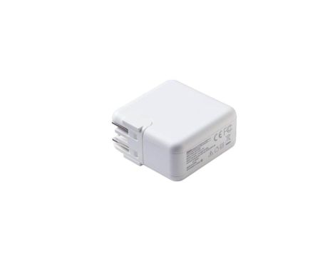 Zasilacz wtyczkowy typ USB-C 60W 5V/3A, 9V/3A, 12V/3A, 15V/3A, 20V/3A SYS1621-UAW-C 60 biały