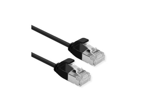 ROLINE F/UTP DataCenter Patch Cord Cat.6A (Class EA), LSOH, bardzo cienki, czarny, 3 m