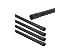 Rura Sztywna Elektroinstalacyjna RLM 50mm 2m PVC Czarna AKS ZESTAW 5 sztuk