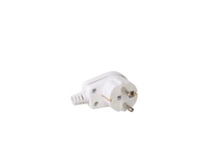 Wtyczka kątowa UNI-SCHUKO 16A/250V biały, 3390-00