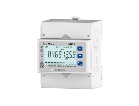 Miernik parametrów sieci 3-fazowej NR33 100A przeznaczony do sieci 3P i 4P100 V - 600 V NR33 M0