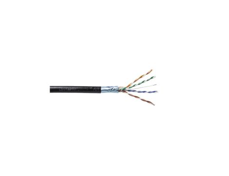 Kabel EmiterNet zewnętrzny żelowany PE FTP (F/UTP) kat.5e, drut 4x2x0,5 PE+GEL K/EMITERNET-FTP5EOut-GEL. /305m/