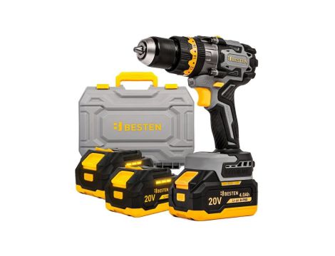 BESTEN WIERTARKO-WKRĘTARKA UDAROWA 150Nm B-PRO 2x4Ah BEZSZCZOTKOWA