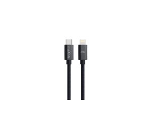 Kabel USB-C - Lightning 2.0M 27W czarny nylon - Maxlife MXUC-12