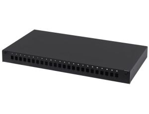 Przełącznica światłowodowa FO 24xSC simplex / 24xLC duplex RACK 19 1U wysuwana czarna