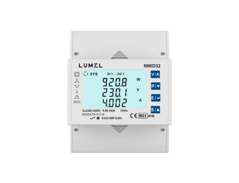 NMID32 3-fazowy licznik energii z certyfikatem MID (1/5A) (MODBUS RTU)