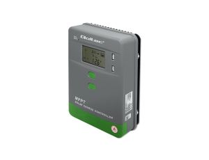 Qoltec Solarny regulator ładowania MPPT z czujnikiem temperatury 10A 12V / 24V LCD 2 x USB GEL LiFePO4
