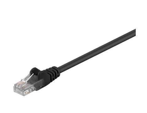 CAT 5e Kabel łączący, U/UTP, czarny - Długość kabla 15 m