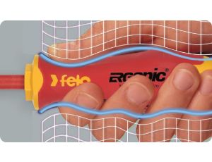 Wkrętak płaski 6,5 x 1,2 FELO - Ergonic E-Slim VDE - image 2