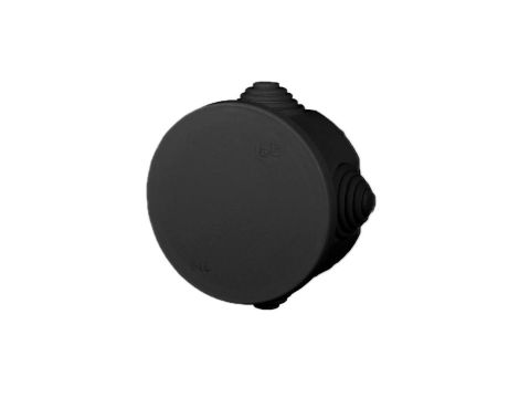 FAST-BOX Puszka hermetyczna n/t okrągła 65x35mm IP55 czarna 0240-09