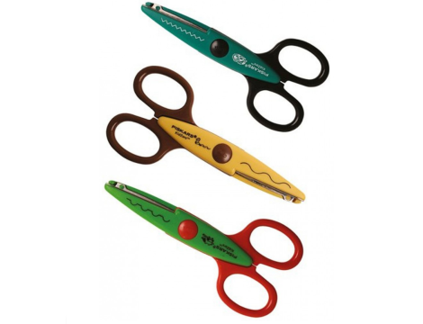FISKARS KIDZORS, ZESTAW 3 SZT. NOŻYCZEK OZDOBNYCH (ALIGATOR, WĄŻ, ŻABA)