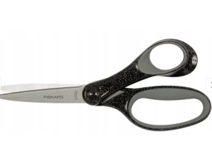 FISKARS NOŻYCZKI SZKOLNE 18 CM, CZARNY BROKAT