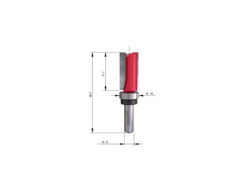 MILWAUKEE FREZ S8 PROSTY 16/66,5mm-1szt.