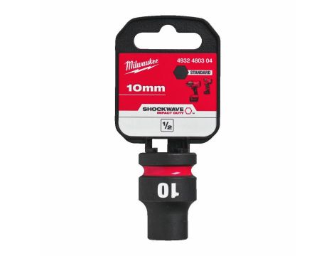 MILWAUKEE NASADKA UDAROWA  1/2" 10mm %%% KRÓTKA