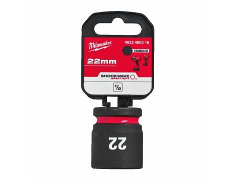 MILWAUKEE NASADKA UDAROWA  1/2" 22mm %%% KRÓTKA