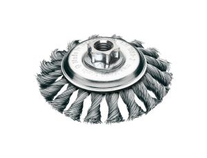 MILWAUKEE SZCZOTKA DRUCIANA STOŻKOWA M14 100x12 STALOWA WIĄZANA 0.5-1szt.