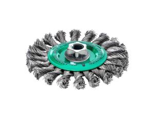 MILWAUKEE SZCZOTKA DRUCIANA TARCZOWA M14 125x14 STAL NIERDZEWNA WIĄZANA 0.5-1szt.
