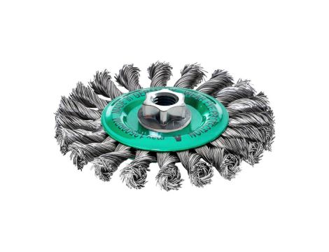 MILWAUKEE SZCZOTKA DRUCIANA TARCZOWA M14 125x14 STAL NIERDZEWNA WIĄZANA 0.5-1szt.