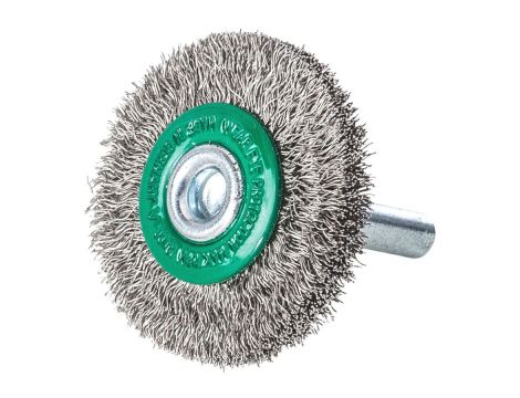 MILWAUKEE SZCZOTKA DRUCIANA TARCZOWA TRZPIENIOWA S6 40x9 STAL NIERDZEWNA KARBOWANA 0.2-3szt.