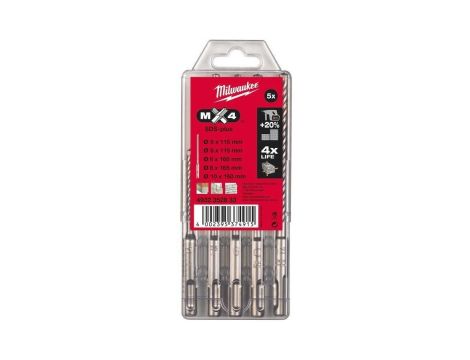 MILWAUKEE WIERTŁO SDS PLUS MX4 KPL. 5szt....