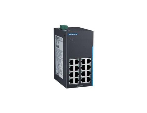 Niezarządzalny przełącznik sieciowy, z 16x port FE z Auto MDI/MDI-X, EMC lvl. 4, szeroki zakres temperaturowy EKI-2716EI-A