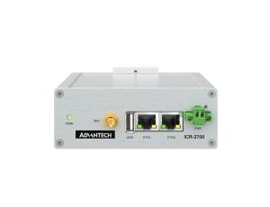 Przemysłowy router, z 2 portami Ethernet, portem USB, pamięcią flash eMMC 1,3 GB, szerokim zakresem temperaturowym ICR-2701