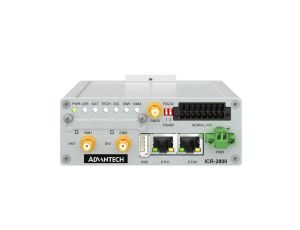 Przemysłowy router komórkowy 4G, z 2x port Ethernet, 2x SIM, GNSS, 1x port USB, szerokim zakresem temperaturowym ICR-2834GA01