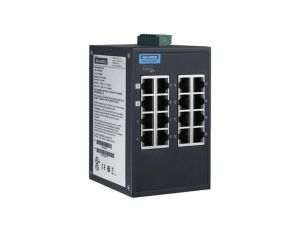 Przełącznik sieciowy z 16 x port GE, EMS 3, klasą A zgodności z PROFINET Conformance, szerokim zakresem temperatury EKI-5726NI-A