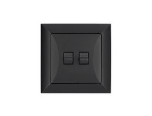 OPAL BIS Wyłącznik żaluzjowy zwierny amerykański czarny mat WP-10/Opb/Z CZ/MAT