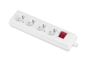 Gniazdo potrójne listwa rozdzielcza z/u 4p+Z+ wyłącznik GN-470WS