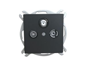 MAGIC Gniazdo antenowe RTV-SAT końcowe czarny mat GAPS-Pr moduł CZ/MAT