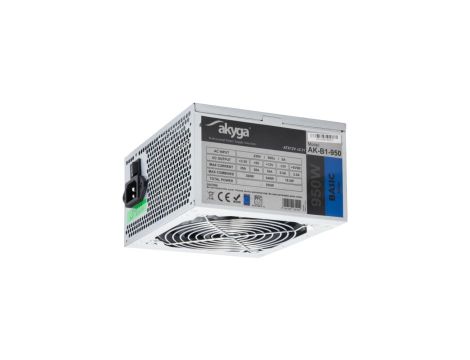 Zasilacz ATX 950W Akyga AK-B1-950 P4+4 PCI-E 6 pin i 6+2 pin 5x SATA 2x Molex APFC FAN 12cm