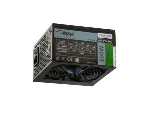 Zasilacz ATX 500W Akyga AK-P3-500 P4+4 2x PCI-E 6+2 pin 5x SATA 2x Molex PPFC FAN 12cm