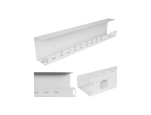 Organizator kabli podbiurkowy biały