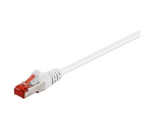 CAT 6 Kabel łączący, S/FTP (PiMF), biały - Długość kabla 15 m