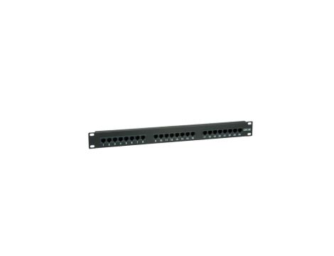 VALUE Patch panel kat.5e (klasa D) 19, 24 porty, nieekranowany, czarny