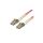 ROLINE 50/125m OM4, LC/LC, fioletowy, 3 m