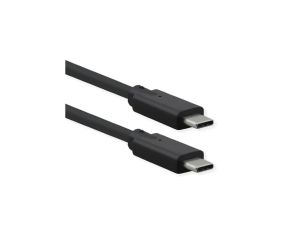 Kabel ROLINE USB 3.2 Gen 2x2, Emark, C-C, M/M, 20Gbit/s, 100W, zwart, 1,5 m