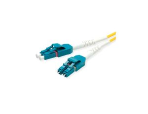 Kabel światłowodowy ROLINE duplex, jednomodowy 9/125m OS2, LC/LC, żółty, 1m