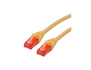 ROLINE Kabel krosowy Cat.6 UTP, Component Level, LSOH, żółty, 1 m