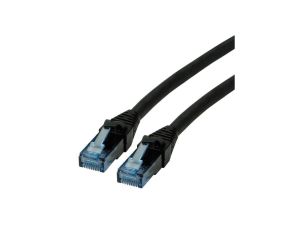 ROLINE Patch cable Cat.6A UTP, Component Level, LSOH, czarny, 1 m