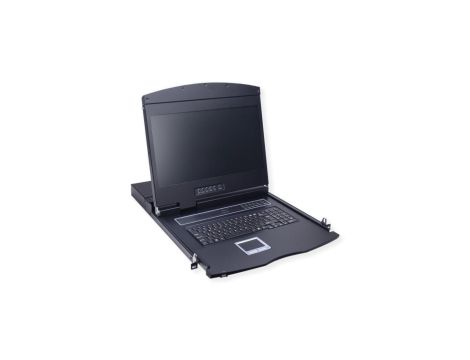 Przełącznik KVM VALUE 19, 8 portów, 48 cm (19) TFT (16:9), VGA, USB, klawiatura UK