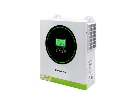 Qoltec Hybrydowy inwerter solarny Off-Grid 1500W 100A 12V AGM GEL MPPT Sinus Opcja Wi-Fi Power Factor 1.0